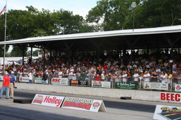 Covered stands at Beech Bend